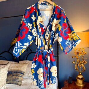 Vintage Hawaiian Cotton Kimono Robe